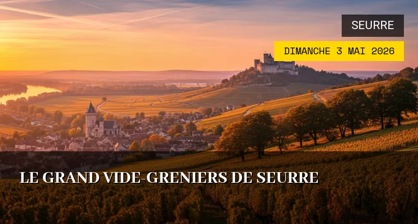 Affiche de l'événement : Le grand Vide-greniers de Seurre