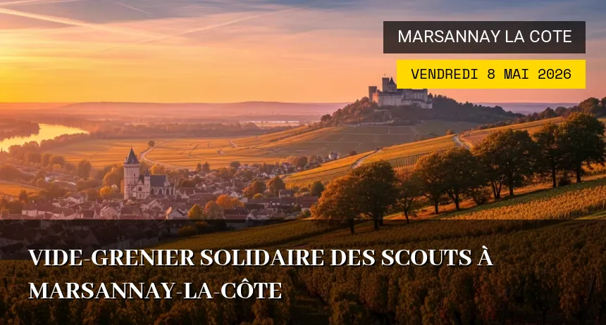 Affiche de l'événement : Vide-grenier solidaire des Scouts à Marsannay-la-Côte