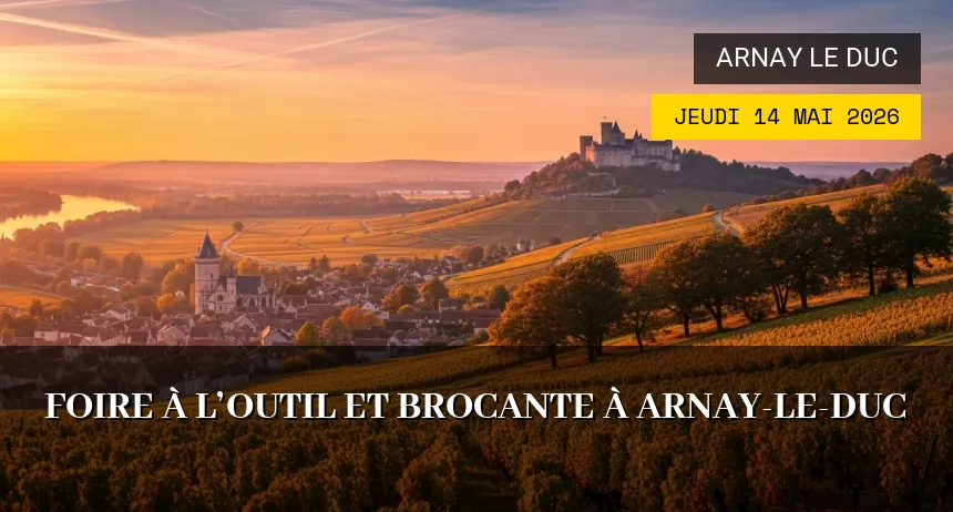 Affiche de l'événement : Foire à l&rsquo;Outil et Brocante à Arnay-le-Duc