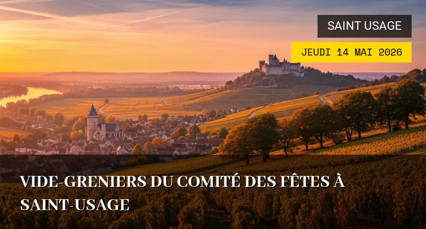 Affiche de l'événement : Vide-greniers du Comité des Fêtes à Saint-Usage