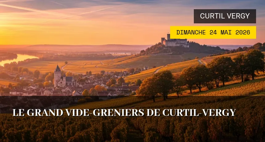 Affiche de l'événement : Le grand vide-greniers de Curtil-Vergy