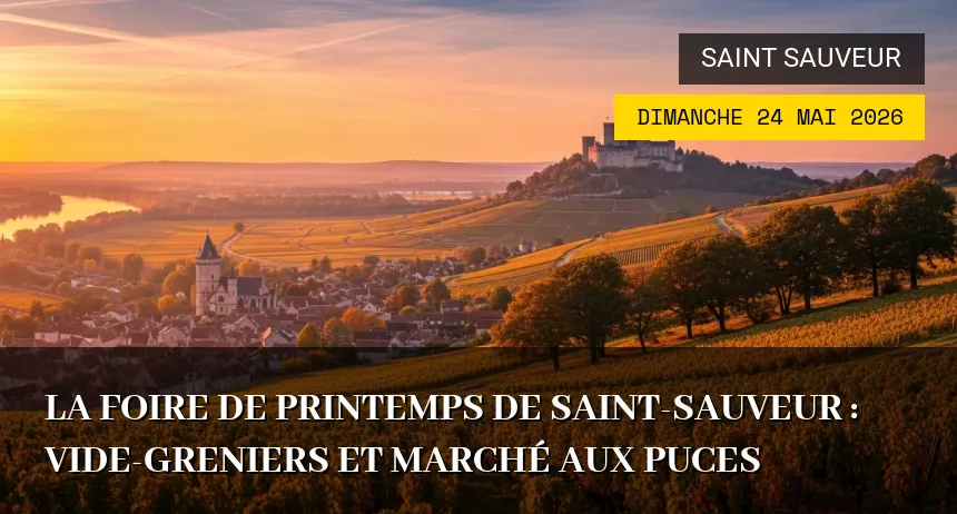 Affiche de l'événement : La Foire de Printemps de Saint-Sauveur : Vide-greniers et Marché aux puces