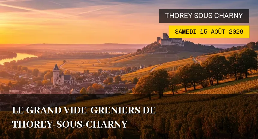 Affiche de l'événement : Le grand vide-greniers de Thorey-sous-Charny
