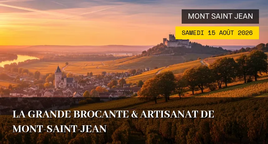 Affiche de l'événement : La Grande Brocante & Artisanat de Mont-Saint-Jean