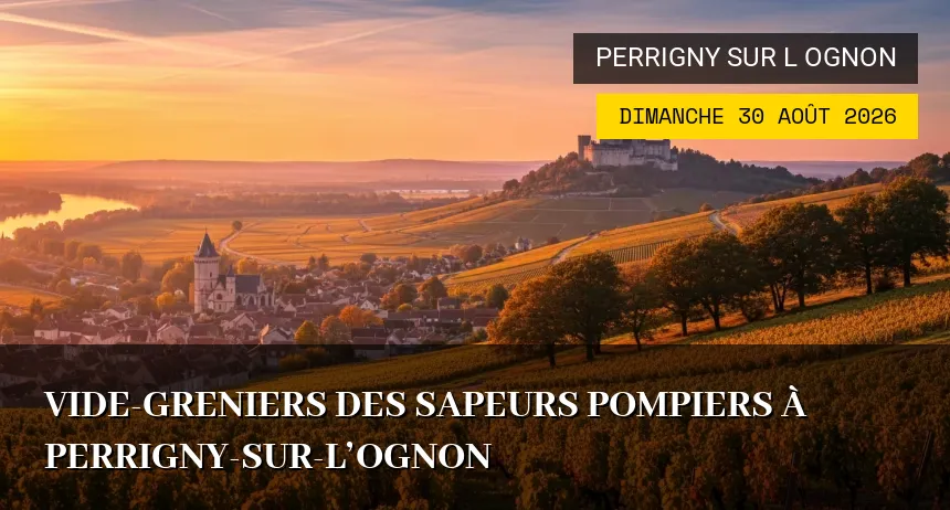 Affiche de l'événement : Vide-greniers des Sapeurs Pompiers à Perrigny-sur-l&rsquo;Ognon