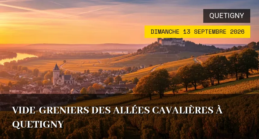 Affiche de l'événement : Vide-greniers des Allées Cavalières à Quetigny