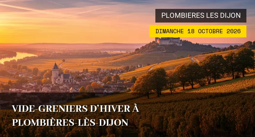 Affiche de l'événement : Vide-greniers d&rsquo;hiver à Plombières-lès-Dijon
