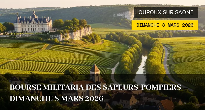 Affiche de l'événement : Bourse Militaria des Sapeurs-Pompiers – Dimanche 8 Mars 2026