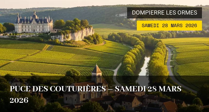 Affiche de l'événement : Puce des couturières – Samedi 28 Mars 2026