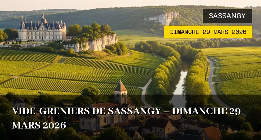 Affiche de l'événement : Vide-greniers de Sassangy – Dimanche 29 Mars 2026