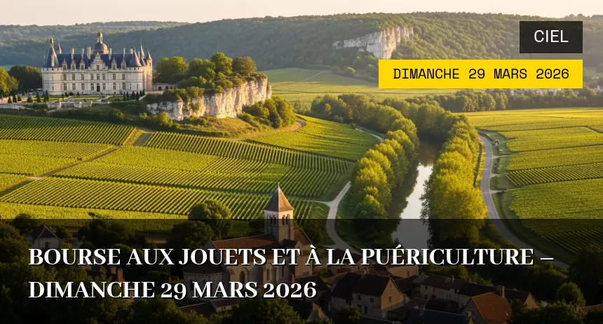 Affiche de l'événement : Bourse aux Jouets et à la Puériculture – Dimanche 29 Mars 2026