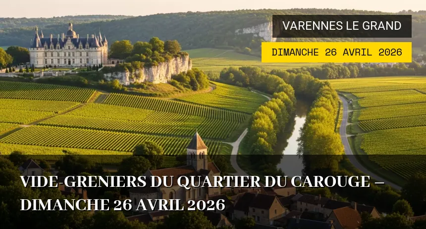 Affiche de l'événement : Vide-greniers du quartier du Carouge – Dimanche 26 Avril 2026