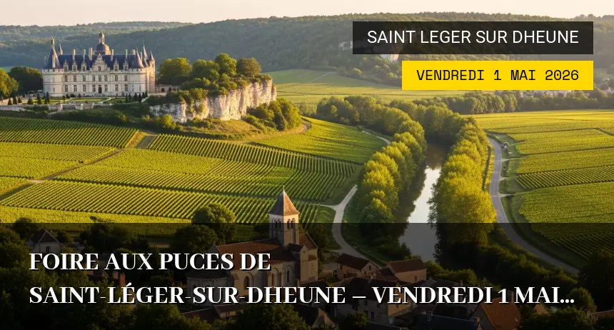 Affiche de l'événement : Foire aux Puces de Saint-Léger-sur-Dheune – Vendredi 1 Mai 2026