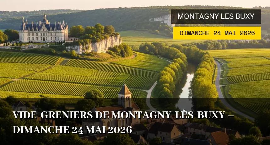 Affiche de l'événement : Vide-greniers de Montagny-lès-Buxy – Dimanche 24 Mai 2026