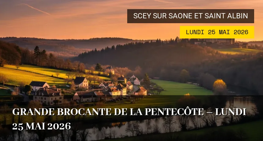 Affiche de l'événement : Grande brocante de la Pentecôte – Lundi 25 Mai 2026