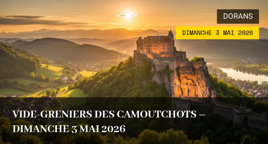 Affiche de l'événement : Vide-greniers des Camoutchots – Dimanche 3 Mai 2026