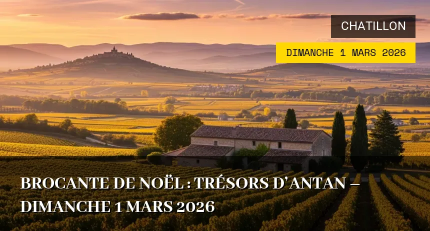 Affiche de l'événement : Brocante de Noël : trésors d&rsquo;antan – Dimanche 1 Mars 2026