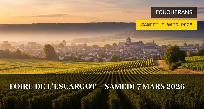 Affiche de l'événement : Foire de l&rsquo;Escargot – Samedi 7 Mars 2026