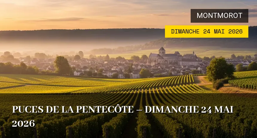 Affiche de l'événement : Puces de la Pentecôte – Dimanche 24 Mai 2026