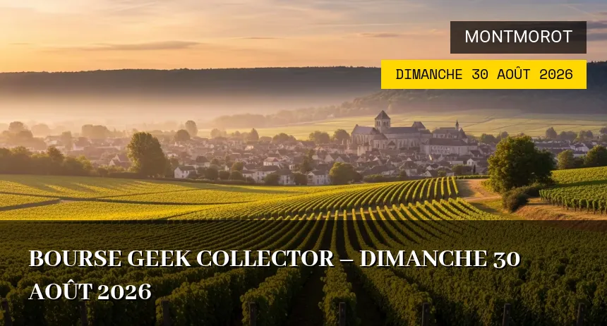 Affiche de l'événement : Bourse Geek Collector – Dimanche 30 Août 2026