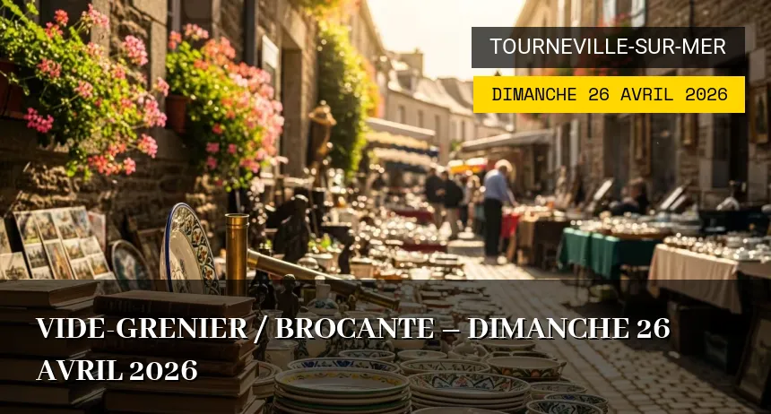 Affiche de l'événement : Vide-grenier / brocante – Dimanche 26 Avril 2026