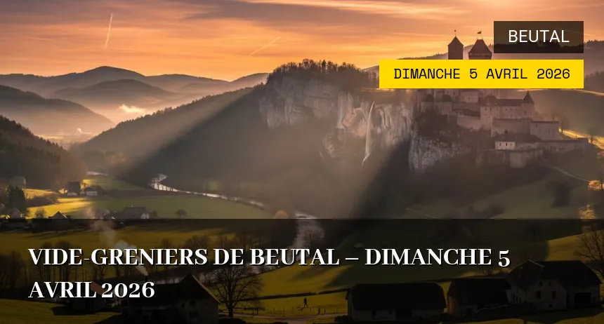 Affiche de l'événement : Vide-greniers de Beutal – Dimanche 5 Avril 2026