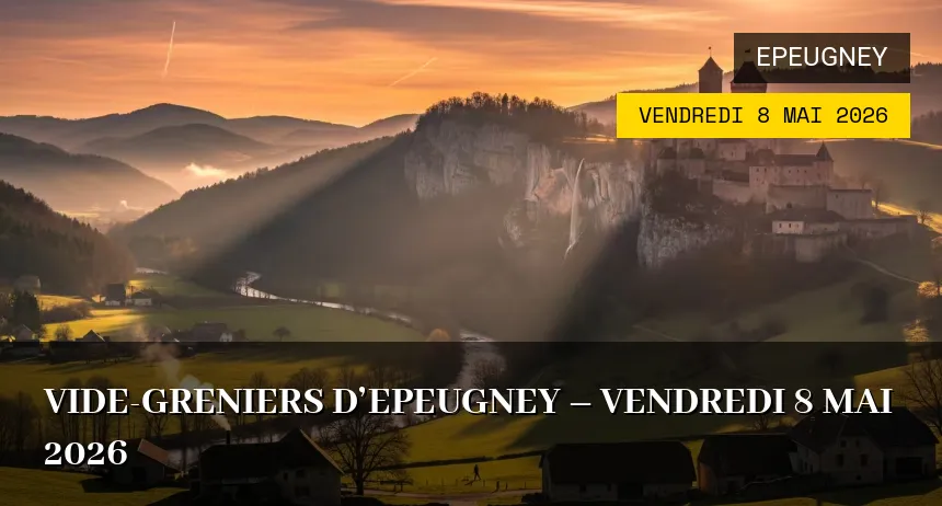 Affiche de l'événement : Vide-greniers d&rsquo;Epeugney – Vendredi 8 Mai 2026