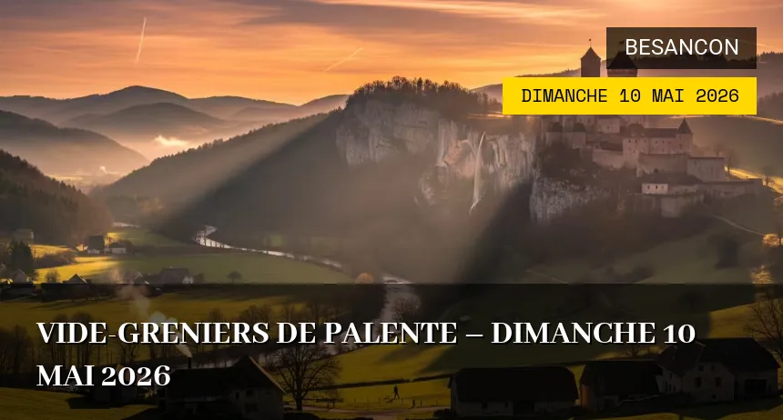 Affiche de l'événement : Vide-greniers de Palente – Dimanche 10 Mai 2026