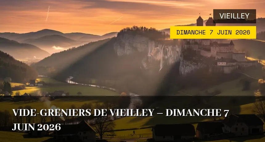 Affiche de l'événement : Vide-greniers de Vieilley – Dimanche 7 Juin 2026