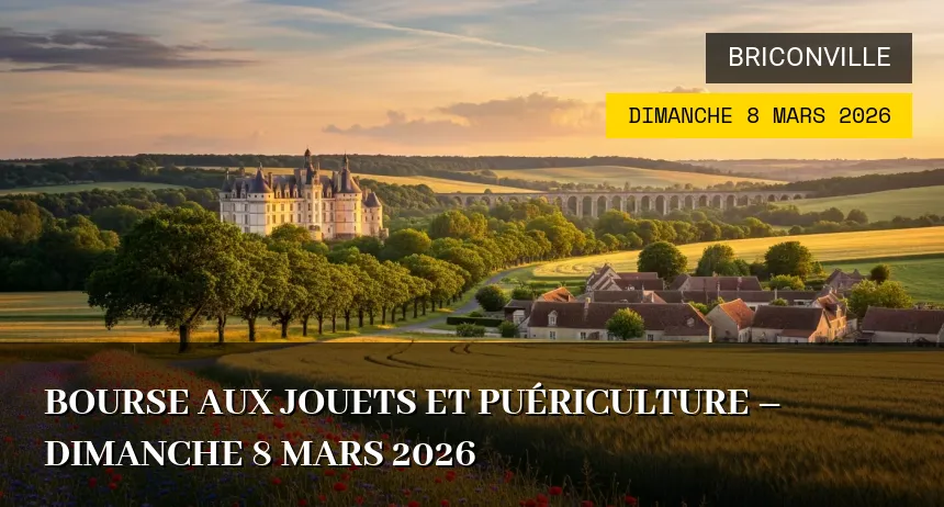 Affiche de l'événement : Bourse aux Jouets et Puériculture – Dimanche 8 Mars 2026