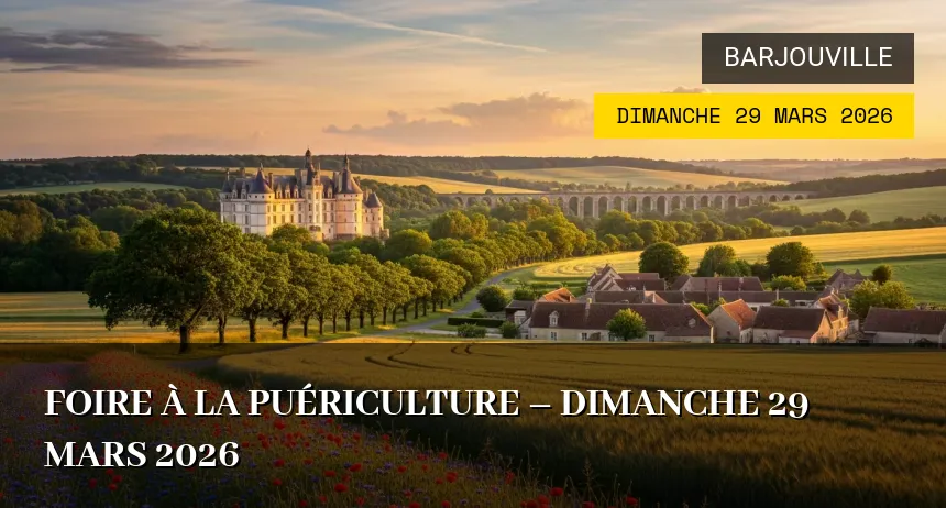 Affiche de l'événement : Foire à la puériculture – Dimanche 29 Mars 2026