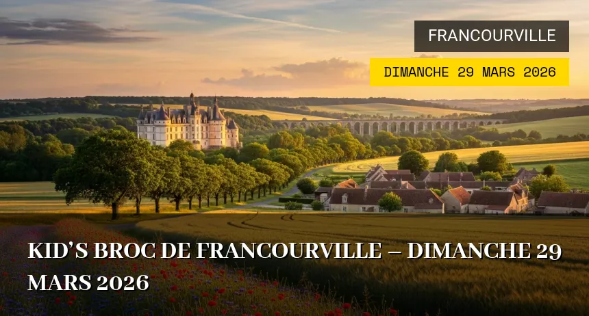 Affiche de l'événement : Kid&rsquo;s Broc de Francourville – Dimanche 29 Mars 2026
