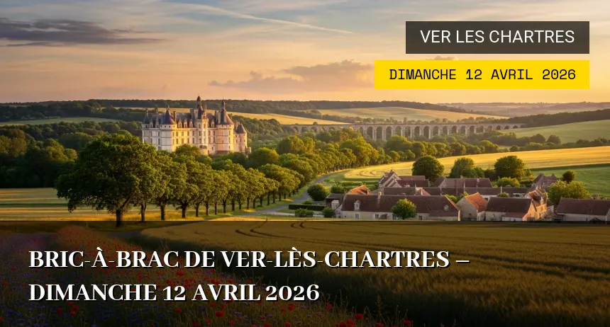 Affiche de l'événement : Bric-à-brac de Ver-lès-Chartres – Dimanche 12 Avril 2026