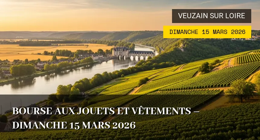 Affiche de l'événement : Bourse aux Jouets et Vêtements – Dimanche 15 Mars 2026