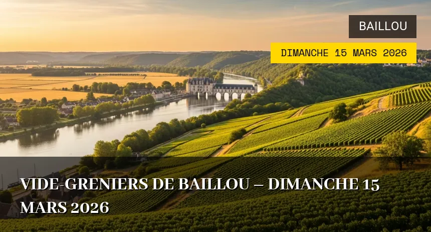 Affiche de l'événement : Vide-greniers de Baillou – Dimanche 15 Mars 2026