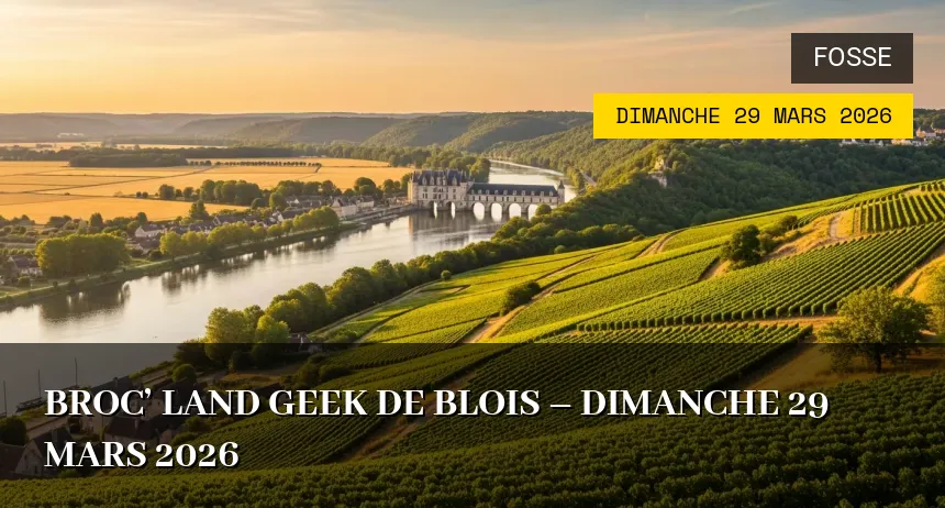 Affiche de l'événement : Broc&rsquo; Land Geek de Blois – Dimanche 29 Mars 2026