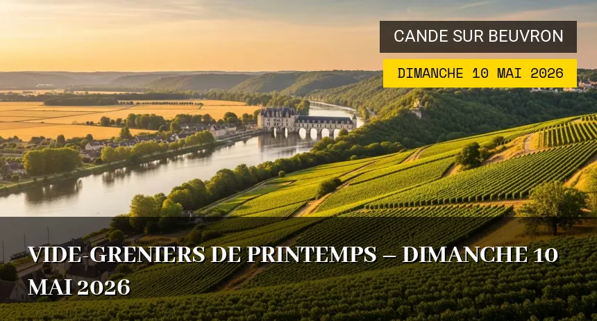 Affiche de l'événement : Vide-greniers de Printemps – Dimanche 10 Mai 2026