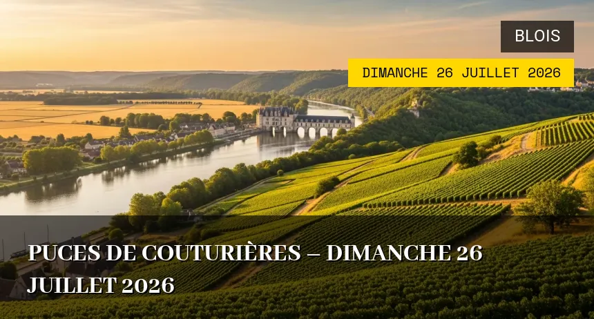 Affiche de l'événement : Puces de couturières – Dimanche 26 Juillet 2026