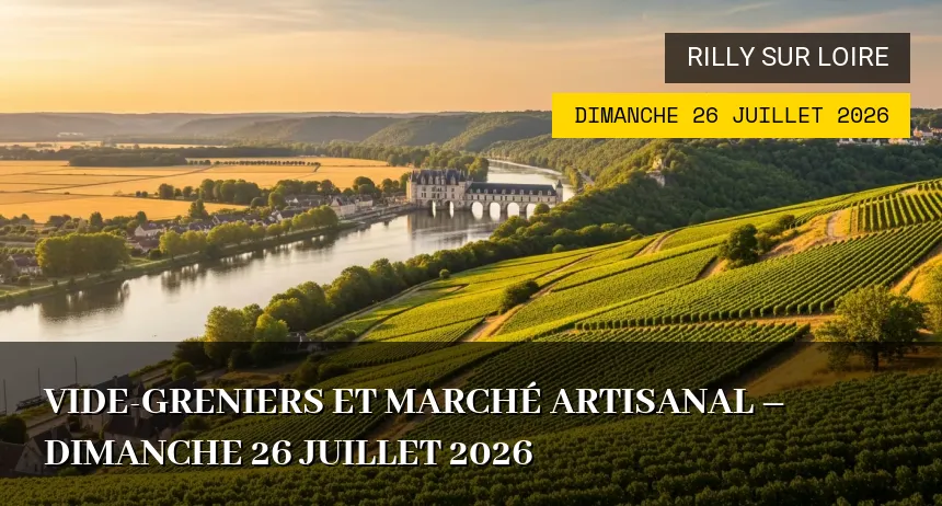 Affiche de l'événement : Vide-greniers et Marché Artisanal – Dimanche 26 Juillet 2026