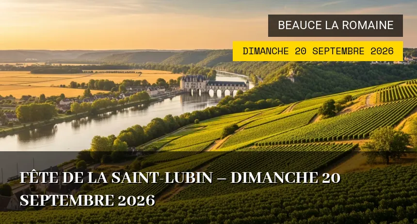Affiche de l'événement : Fête de la Saint-Lubin – Dimanche 20 Septembre 2026
