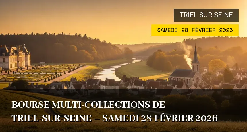 Affiche de l'événement : Bourse Multi-collections de Triel-sur-Seine – Samedi 28 Février 2026