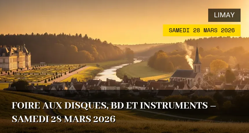 Affiche de l'événement : Foire aux Disques, BD et Instruments – Samedi 28 Mars 2026