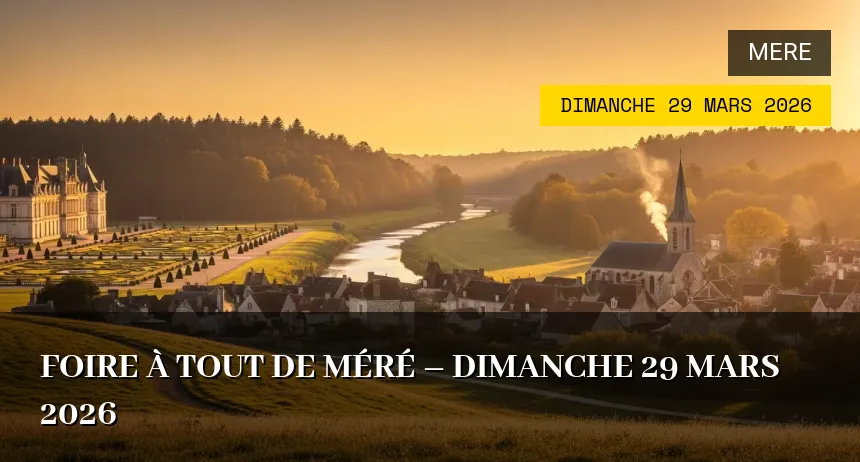 Affiche de l'événement : Foire à Tout de Méré – Dimanche 29 Mars 2026