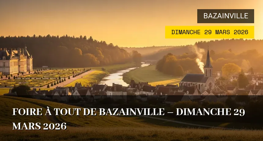 Affiche de l'événement : Foire à Tout de Bazainville – Dimanche 29 Mars 2026