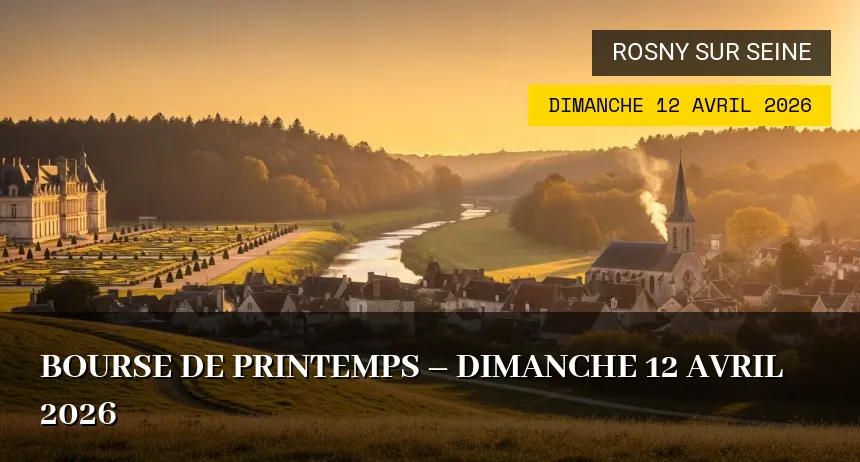 Affiche de l'événement : Bourse de Printemps – Dimanche 12 Avril 2026