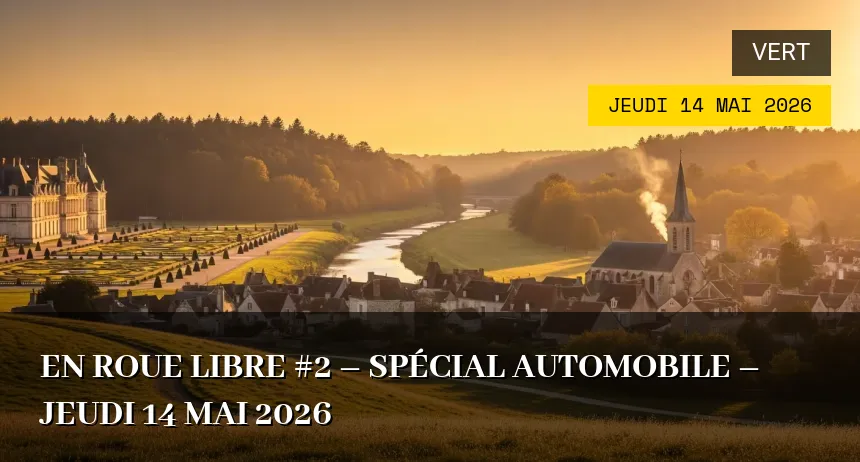 Affiche de l'événement : En Roue Libre #2 – Spécial Automobile – Jeudi 14 Mai 2026