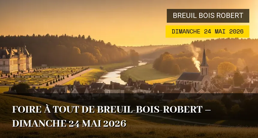 Affiche de l'événement : Foire à tout de Breuil-Bois-Robert – Dimanche 24 Mai 2026