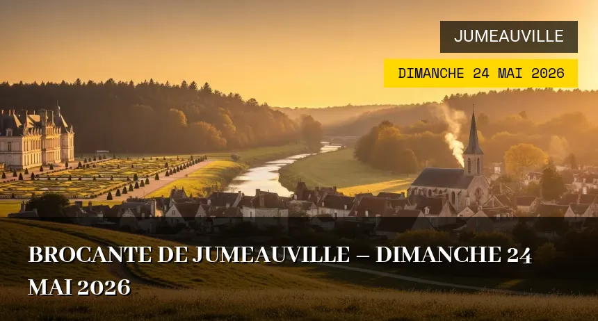 Affiche de l'événement : Brocante de Jumeauville – Dimanche 24 Mai 2026