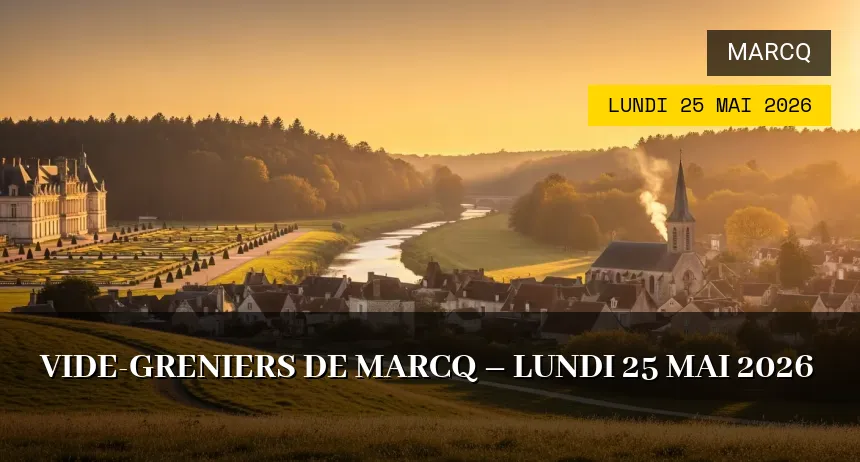 Affiche de l'événement : Vide-greniers de Marcq – Lundi 25 Mai 2026