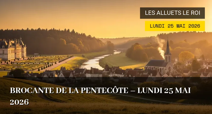 Affiche de l'événement : Brocante de la Pentecôte – Lundi 25 Mai 2026